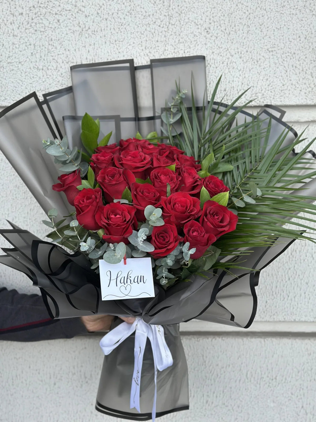 Kırmızı Canlı Gül Buketi