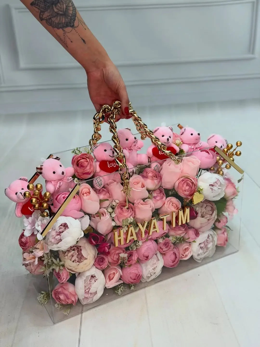 Ayıcıklı Pembe Düş Çanta