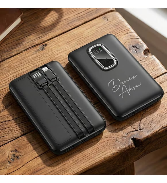 Gift Kişiye Özel İsimli 10.000 mAh Powerbank PB-4019 -16, Dijital Ekranlı